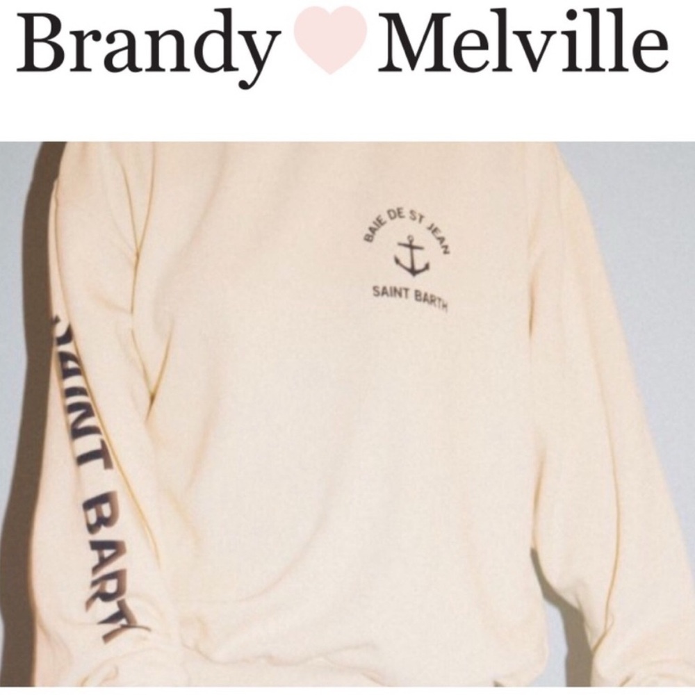 Brandy Melville J Galt Erica St Barth Sweatshirt size M